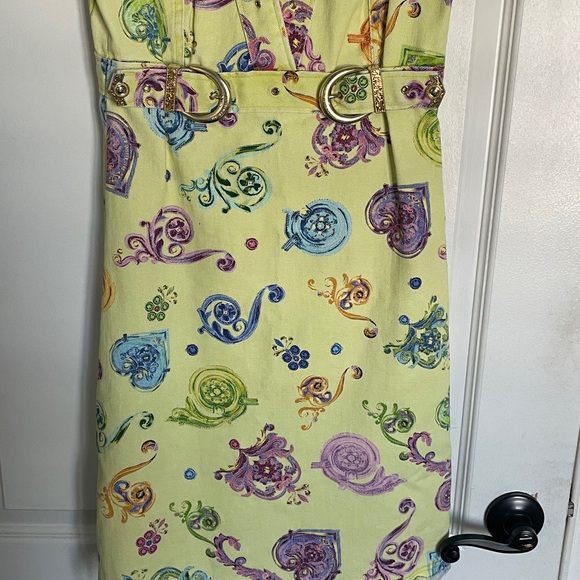 Versace Jeans Collection Yellow Floral Dress - Picture 6 of 8